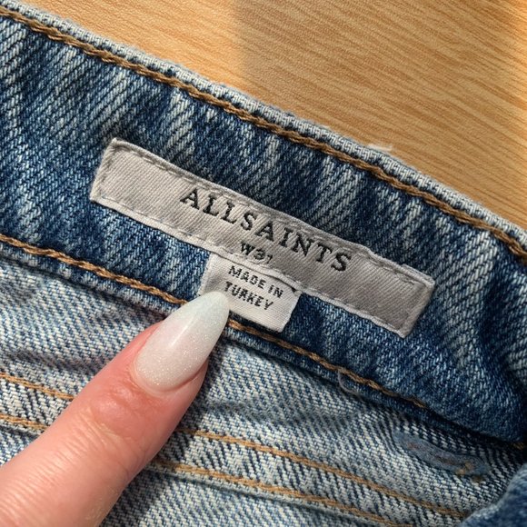 AllSaints Denim Shorts - Picture 4 of 5